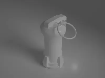 Flashbang grenade Free 3D print model