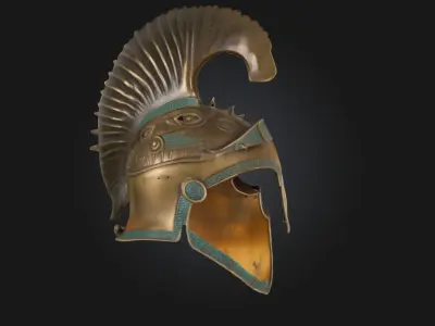 Equestrian Helm  Noble Riders Headgear 3D model