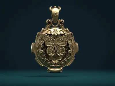 Butterfly Pendant II 3D print model