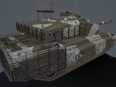 challenger-2 TES MEGATRON Low-poly 3D model