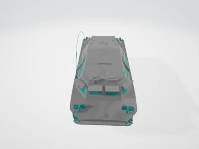 PUBG BRDM vehicle Free 3D model