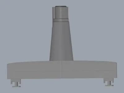 Staveley Machine with Radial Arm on Rail 3D model