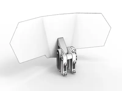Motorcycle Wind Deflector 3D model