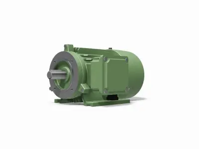 90S B34a Right IEC electric motor - 3D CAD model 3D model