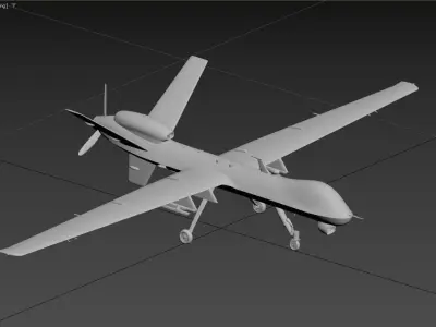 3D model of an unmanned aerial vehicle  3D model