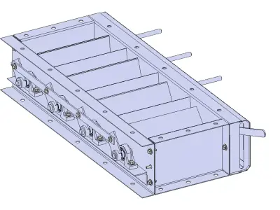 Valvula homogenea para ducto de aire  3D model