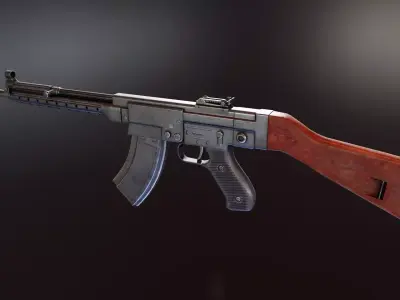 NDR Rifle Low-poly 3D model