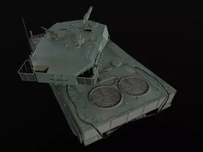Leopard 2A5 Low-poly 3D model
