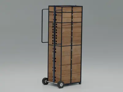 Industrial Cart or Utility Cart 3D model