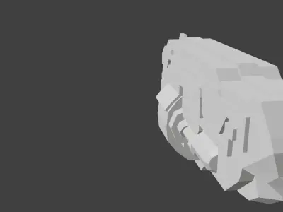 Low Poly Gun Free low-poly 3D model order