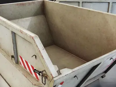 Industrial Dumpster Container 3D Model Low-poly 3D model