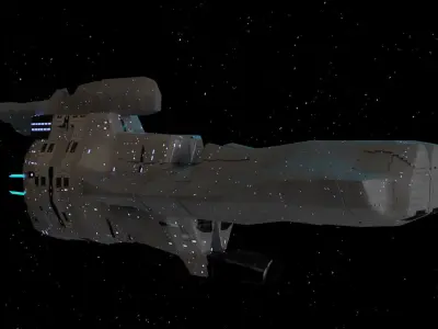 Star Ship Low-poly 3D model