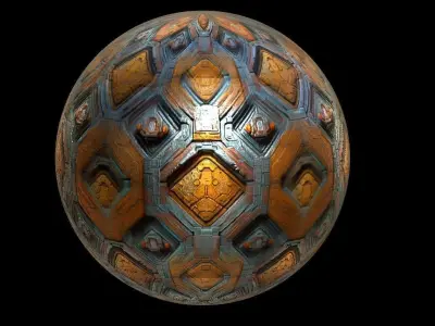PBR Sci-Fi Seamless Realistic Material SBSAR 4k Texture 029 Texture