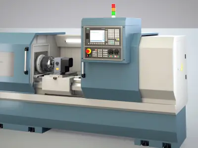 CNC Lathe SMTCL KE80 2000 3D model