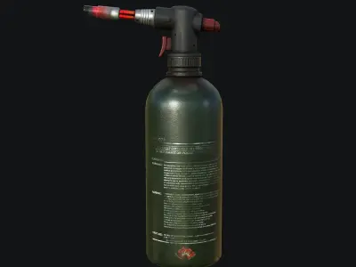   Blazing Fury Blowtorch Low-poly 3D model