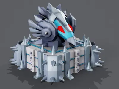 Eagle artillery 3D model