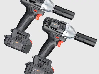 Battery-powered Impact Wrench W1 3D model