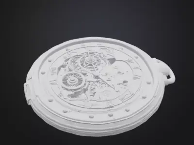 Antique Mechanical Pocket Watch 3D print model