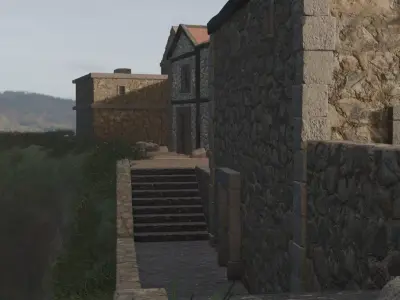 Mountain Village Settlement 3D model get