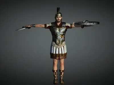 Soldier Warrior Character - Realistic 3D model 3D model