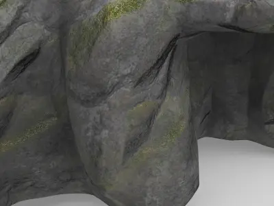 stylized flat cavern  3D model