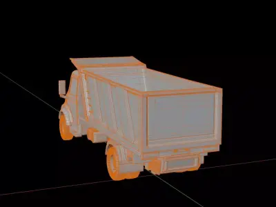 Mercedes Benz Dump TruckL1413 3D model
