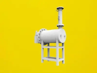 burner machine 3D print model