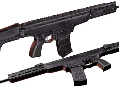 PWS UXR Rifle 3D model 3D model