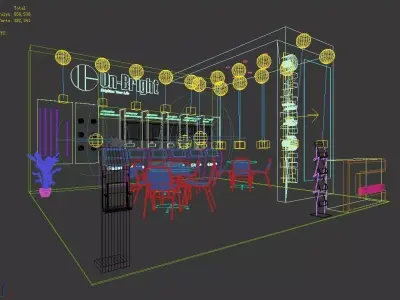 Exhibition - Area -6X6-3DMAX2009-52 3D model