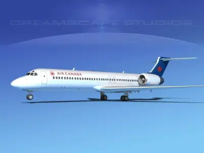 Boeing 717-200 Air Canada 2 3D model
