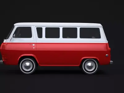 Econoline E-100 Bus 3D model