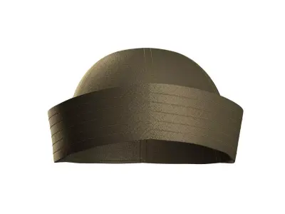 Twill Sailor Hat 3D model