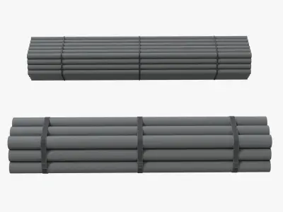 Pipes Stack Low-poly 3D model
