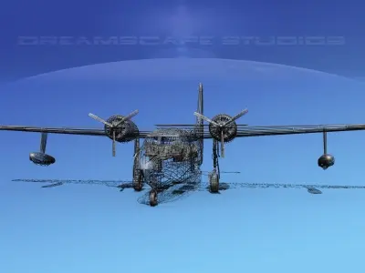 Grumman G-73 Mallard V15 3D model