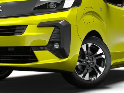 Opel Zafira Life Electric Small 2024 3D model