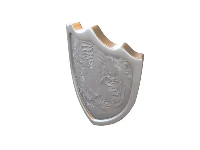 Tiger Shield v1 001 Low-poly 3D model