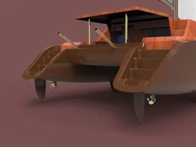 Catamaran Free 3D model