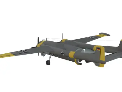 Nord Noratlas N-2502 Low-poly 3D model
