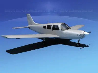 Piper Warrior II Bare Metal 3D model