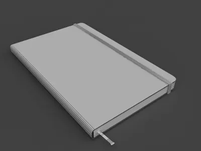 Moleskine notebook 3D model
