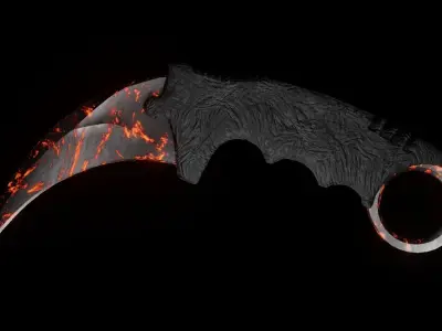 Knife Karambit 3D model