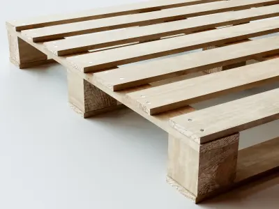 Wooden Warehouse Palette 3D model