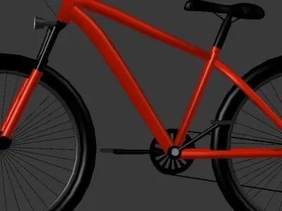 Blender made High quality bicycle 3D model