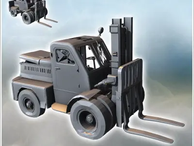 AP-4045 Lvov AP 4045 Soviet forklift 1 - Modern WW2 WW1 World Wa 3D print model