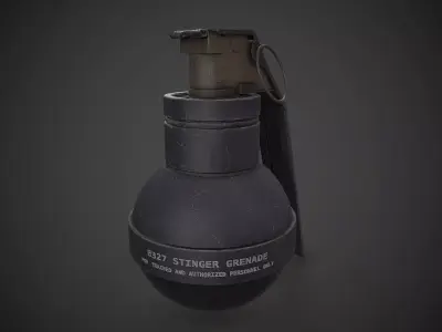 Stinger Grenade Low-poly 3D model