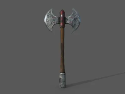 Ancient axe Low-poly 3D model