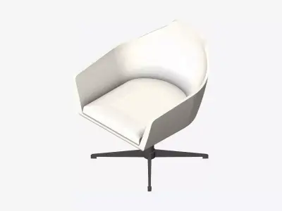 Chair - Simplicity - 4 Star Base Low-poly 3D model