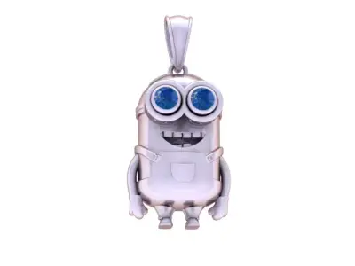 Golden Goggle Guardian Pendant 3D Printable Model  3D print model purchase