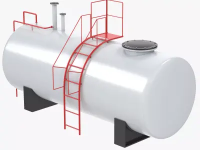 Industrial Tank PBR Low-poly 3D model