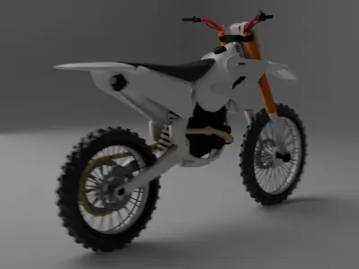 Motocross  125cc 250cc Low-poly 3D model